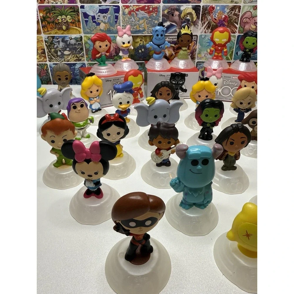 Disney 100 Anniversary Mini Figures‎ Lot of 37 Mixed Characters McDonald's Toys